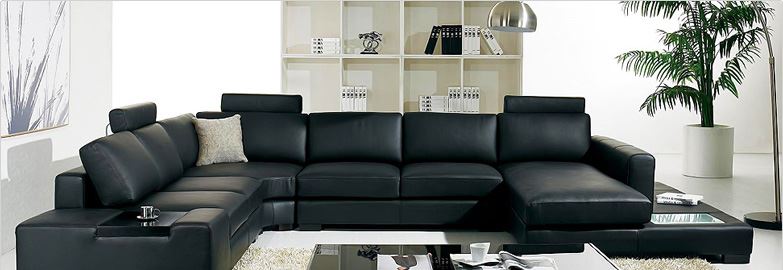 black couch slider